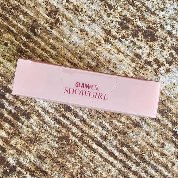 Glamnetic Showgirl Taylor Swift Orange Glitter Short Almond Press-On Nails - Picture 3 of 4